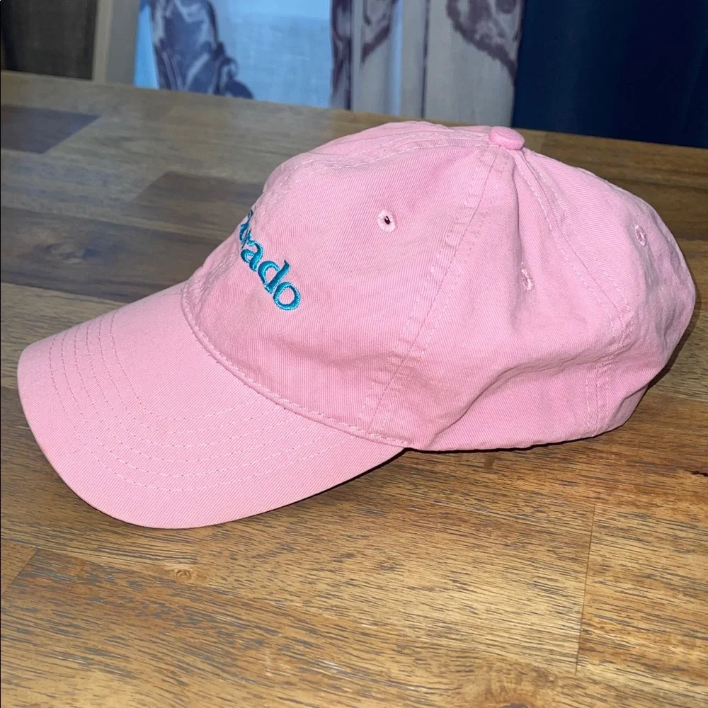 Pink Colorado‎ Baseball Cap with Blue Embroidery